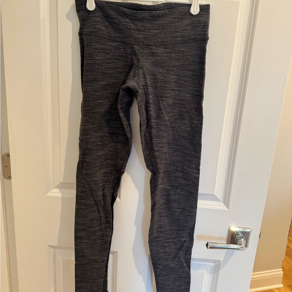Lululemon Wunder Under Coco Pique Black White